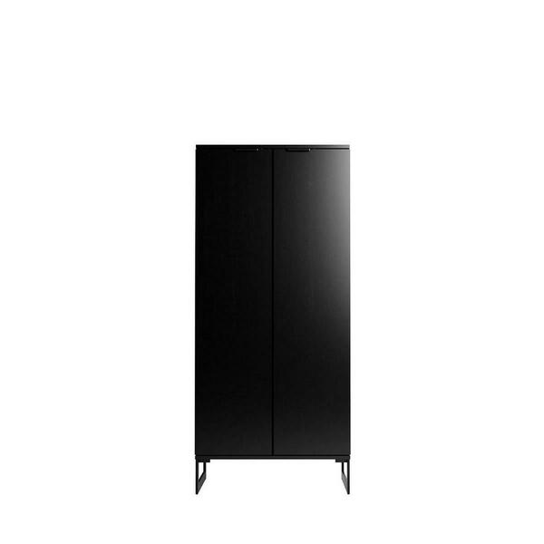 Designed To Furnish 59.72 in. Lexington Bookcase with 4 Shelves, Black DE3075981